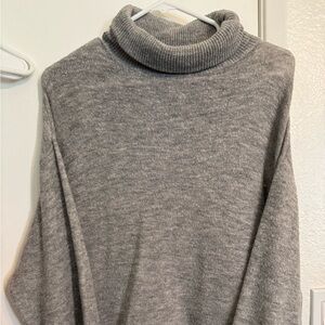 H&M Gray Turtleneck Sweater Soft Knit